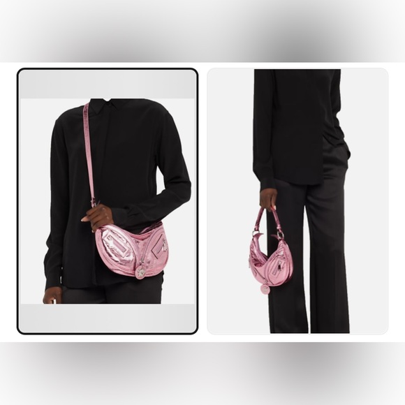 NWT Versace La Medusa repeat metallic-effect bag - Picture 12 of 16